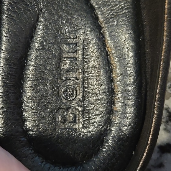 BORN CAPRICORN-ANNAMARIA COLLECTION. CROC EMBOSSED LEATHER MULES. SIZE 9M - Picture 5 of 8